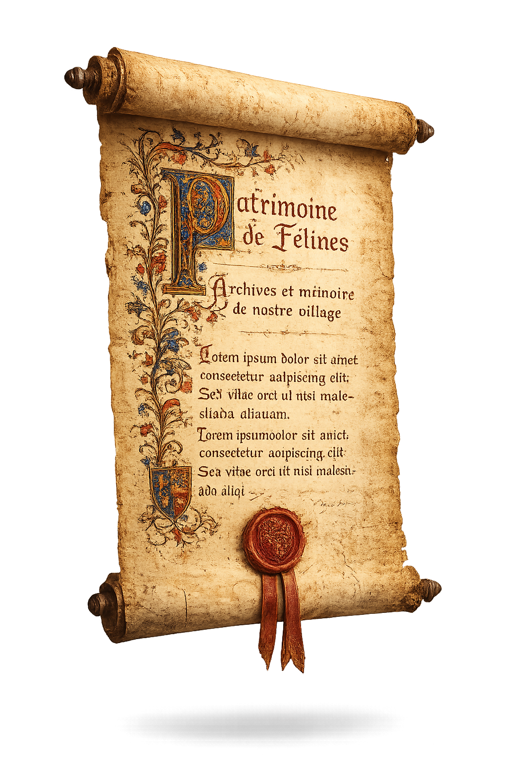 Manuscrit médiéval de Félines